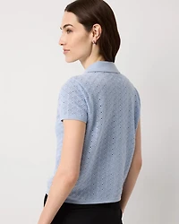 Textured Stitch Collared Cardigan