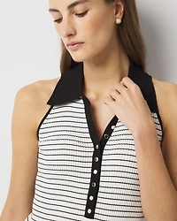 Henley Sweater Tank Top