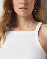 WHBMFORME™ Cotton Spandex Square Neck Tank