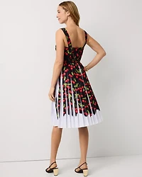 Pleated Midi Dress