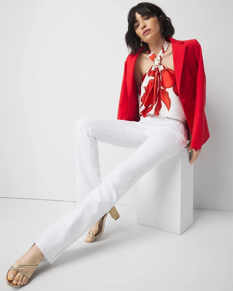 Petite Mid-Rise Bootcut Jean