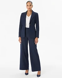 Petite Denim-Look Blazer