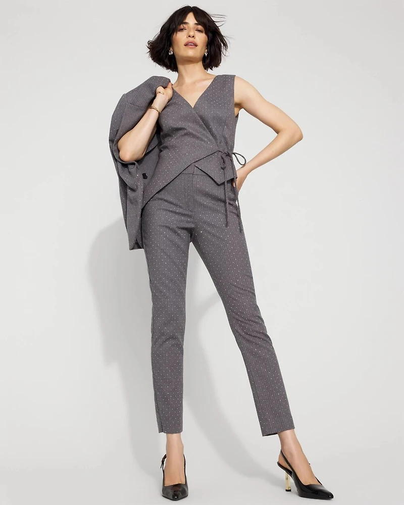 Embellished Elle Slim Ankle Pant