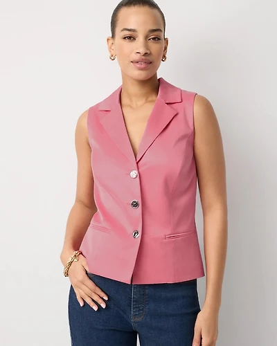 Petite Single-Breasted Vest