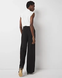 Pleated Wide Leg Pant