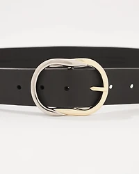 Mixed Metal Buckle Belt