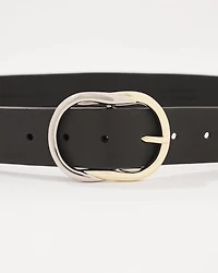 Mixed Metal Buckle Belt