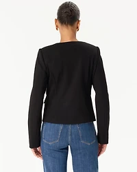 Button Front Cropped Jacket