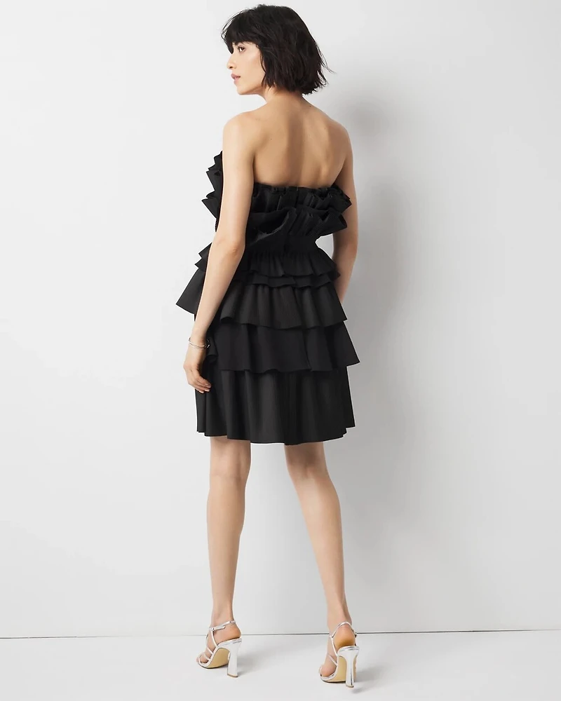Tiered Ruffle Bustier Dress