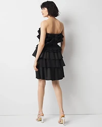 Tiered Ruffle Bustier Dress