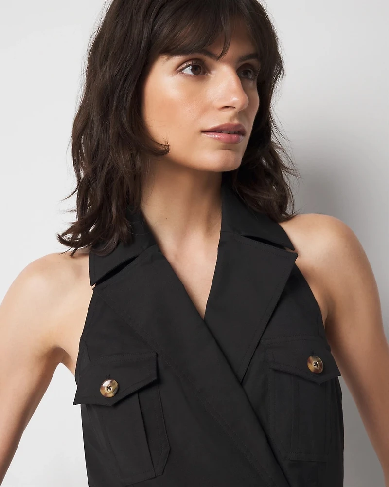 Trench Wrap Mini Dress