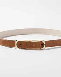 Elongated Buckle Pant Belt