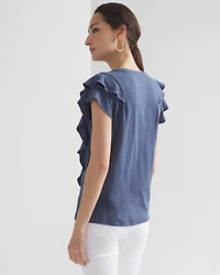 Ruffle Sleeve Tee