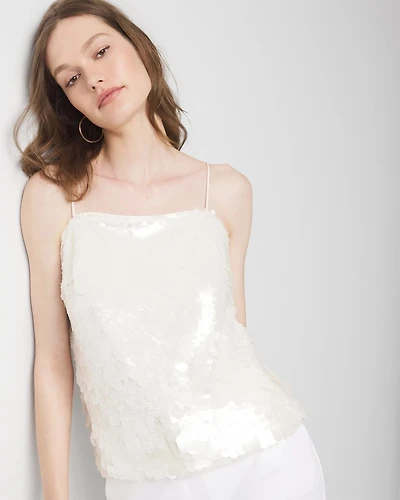Sequin Mesh Camisole