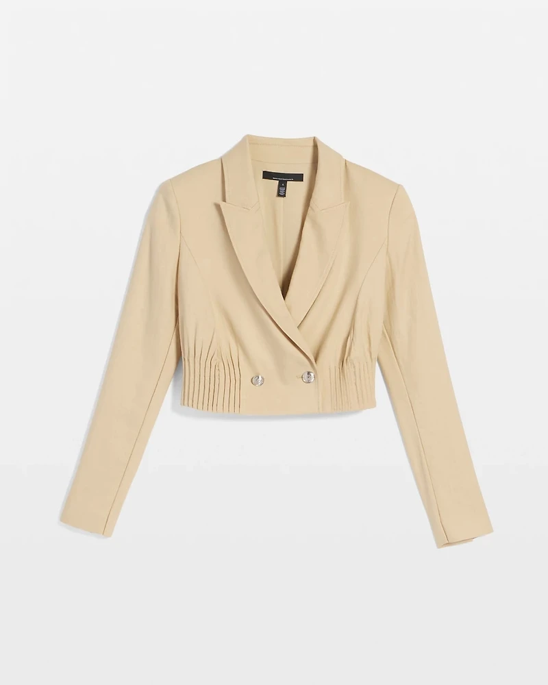 Cropped Double-Breasted Jacket