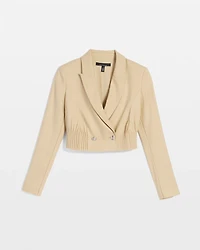 Cropped Double-Breasted Jacket