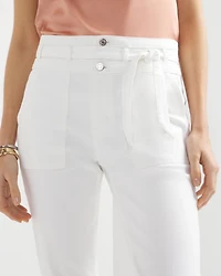 Extra High-Rise Utility Slim Ankle Jeans