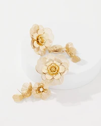 Floral Linear Earrings
