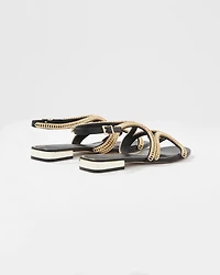 Chain Strap Flat Sandal