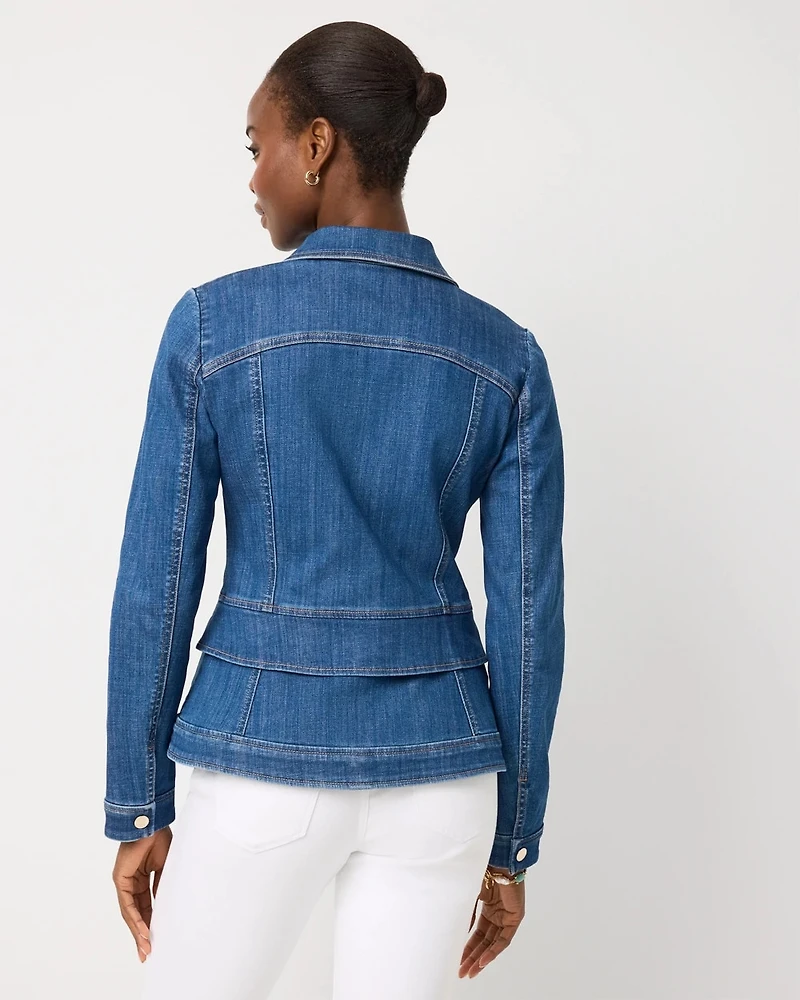 Peplum Denim Jacket