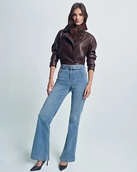 High-Rise Belted Trouser Ease Jean