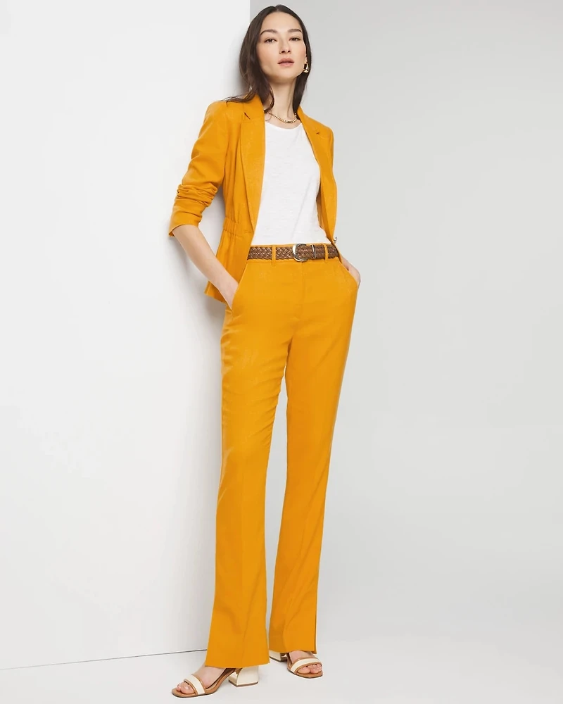 WHBM® Ines Slim Side-Slit Bootcut Pant