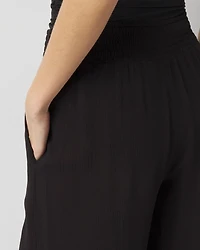 Smocked Waist Coverup Pant