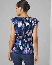 Silk Blend Burnout Shell