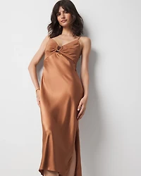 Satin Midi Dress