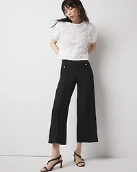 Cropped Wide Leg Pant