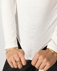WHBM FORME™ Seamless Jacquard Scoop Neck Tee