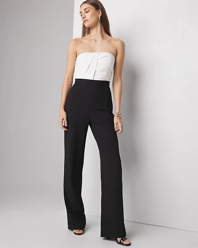 Strapless Draped Jumpsuit