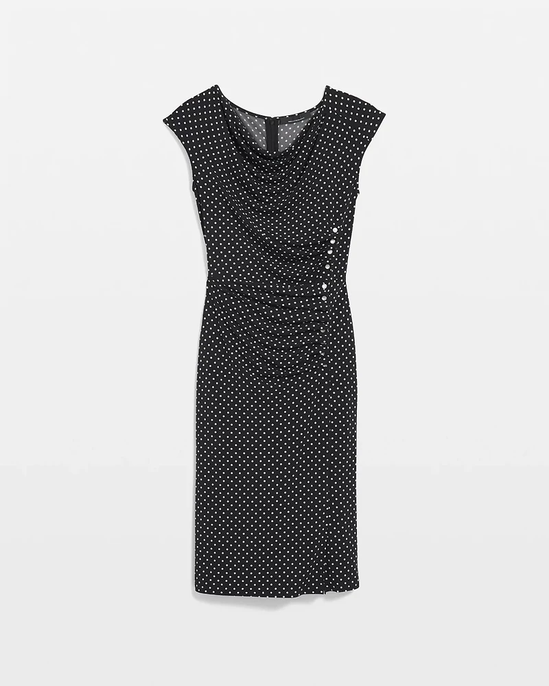 Shirred Midi Dress