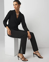 WHBM® Scuba Embellished Flare Leggings