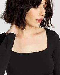 WHBM FORME™ All Ways Stretch Square Neck Long-Sleeve Tee