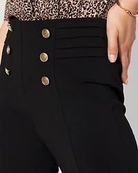 Side-Pleat Ponte Legging