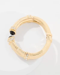 Black Cap Hinge Bracelet