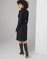 Petite Denim Wrap Dress