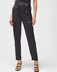 Belted Tapered Utility Trouser