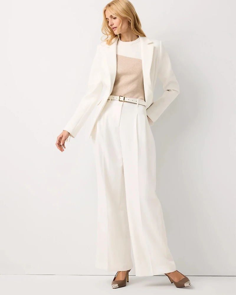 Petite Pleated Wide Leg Pant