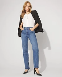 Lace Trim Flutter-Sleeve Shell