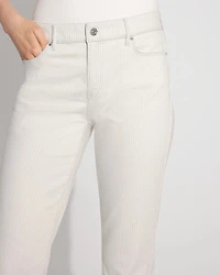 Mid-Rise Striped Girlfriend Jean