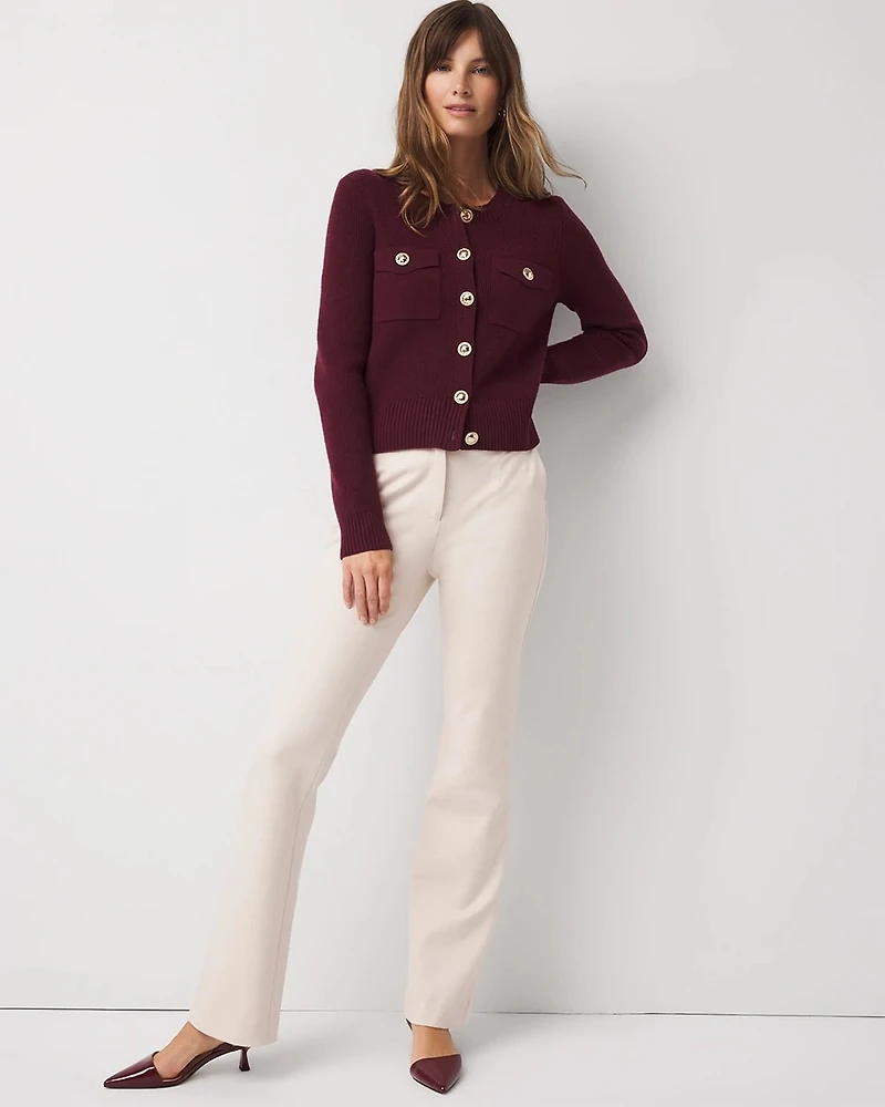 Button-Front Cardigan