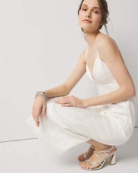 Floral Jacquard Midi Dress