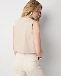 Striped Patch Pocket Shell