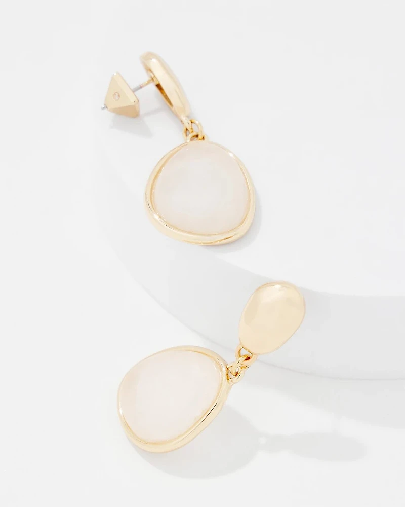 Quartz Drop Earrings