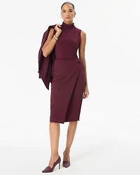 Faux Wrap Pencil Skirt