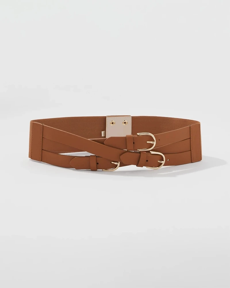 Multi Strap Wide Waist Belt