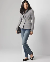Houndstooth Knit Signature Blazer