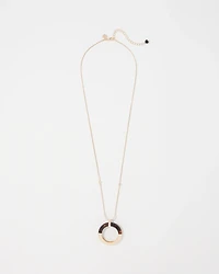 Gold and Tortoiseshell Ring Pendant